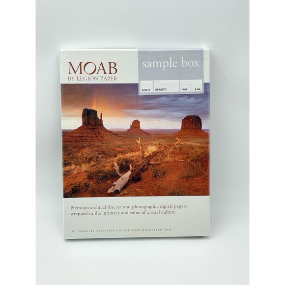 General Electric Other - Moab General Sampler Fine Art Photographic Photo Paper 8.5x11 26 Sheets Variety